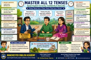 English Learning, 12 Tense Practice, Daily Life, Communication, and Personal Experiences