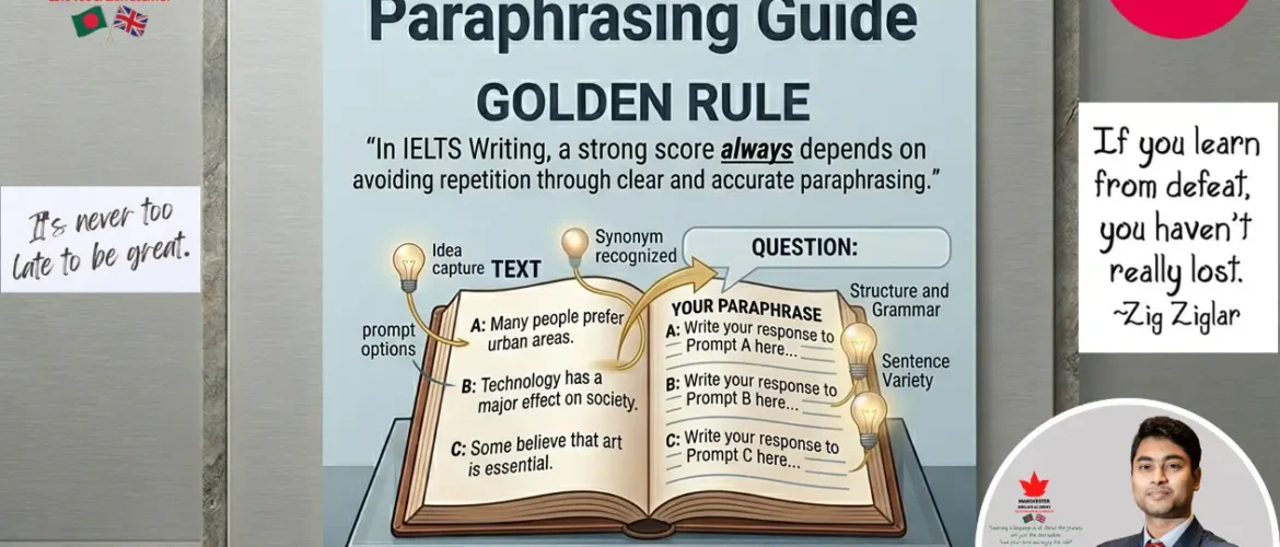 IELTS WRITING PARAPHRASING