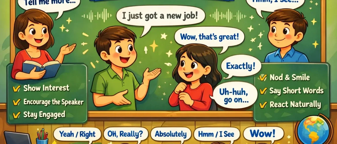 “Backchanneling in English Communication: Key Expressions and Practical Examples”