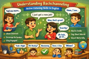 “Backchanneling in English Communication: Key Expressions and Practical Examples”