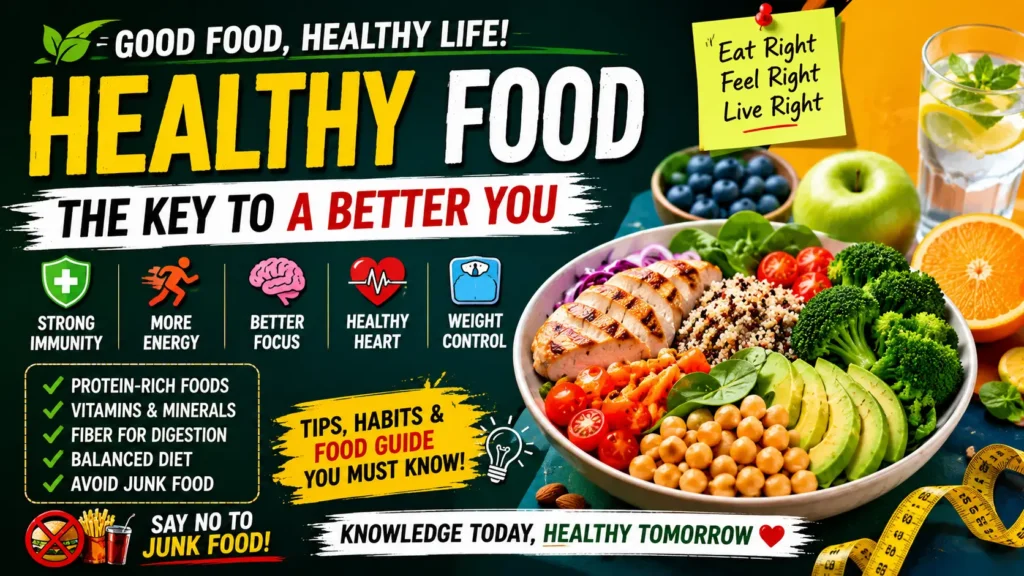 Healthy Food – IELTS Cue Card, Essay, Paragraph, Formal Dialogue & Complete Lexical Resources with Bangla Meaning
