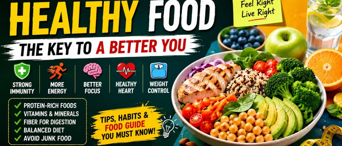 Healthy Food – IELTS Cue Card, Essay, Paragraph, Formal Dialogue & Complete Lexical Resources with Bangla Meaning