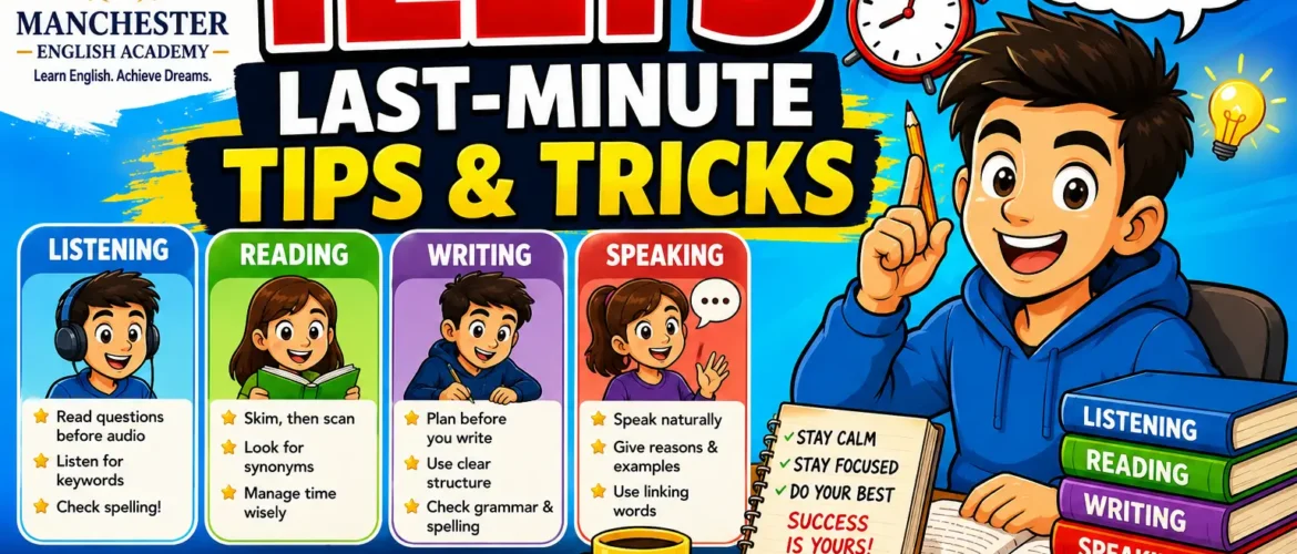 IELTS Last-Minute Tips & Tricks by Manchester English Academy