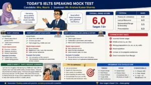 IELTS Speaking Full Mock Test Correction & Evaluation real feedback from the teacher