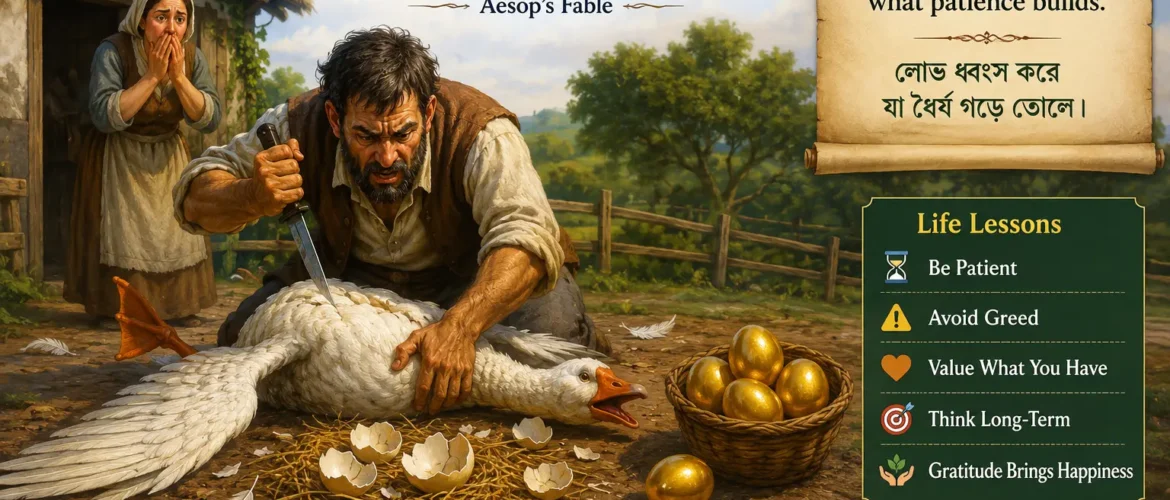 The Goose That Laid the Golden Eggs (Aesop’s Fables