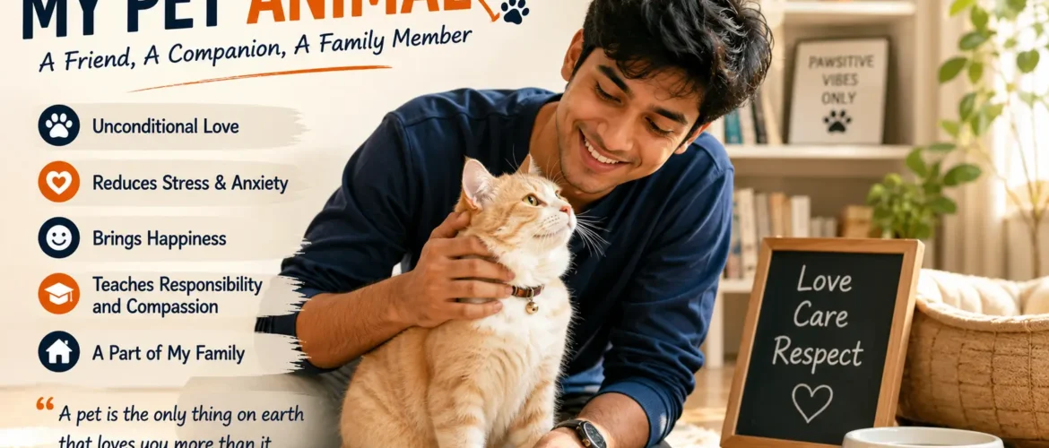 My Pet Animal (My Little Cat) Formal Dialogue, IELTS Speaking Cue Card, Essay, Paragraph & Complete Lexical Resources with Bangla Meaning