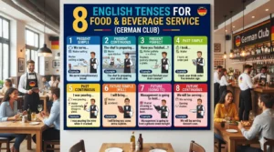 8 English Tenses for Food and Beverage Restaurant Service