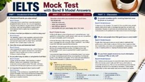 IELTS full Mock test with band 9 answers